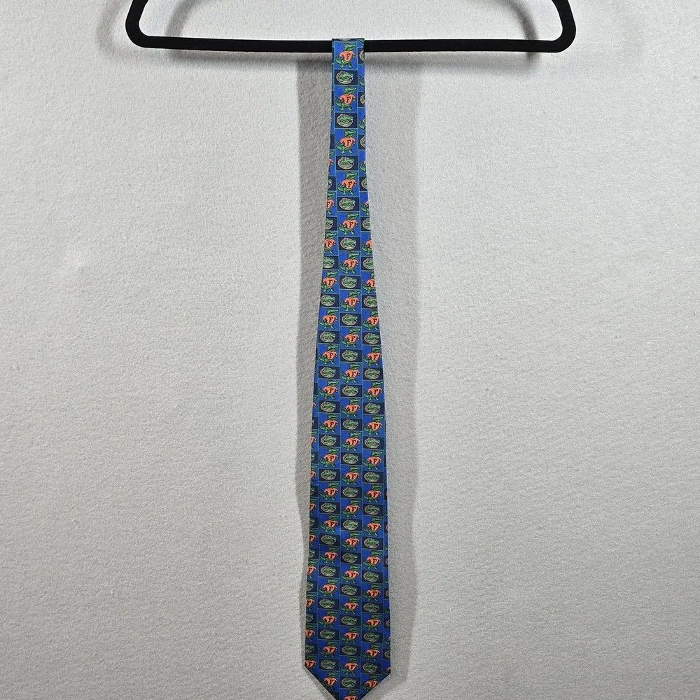 Vintage Florida Gators Tie Mens Blue‎ Orange NCAA College Football Alligator 90s
